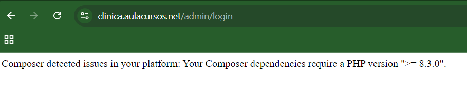 Error de PHP al entrar al panel y cómo solucionarlo
