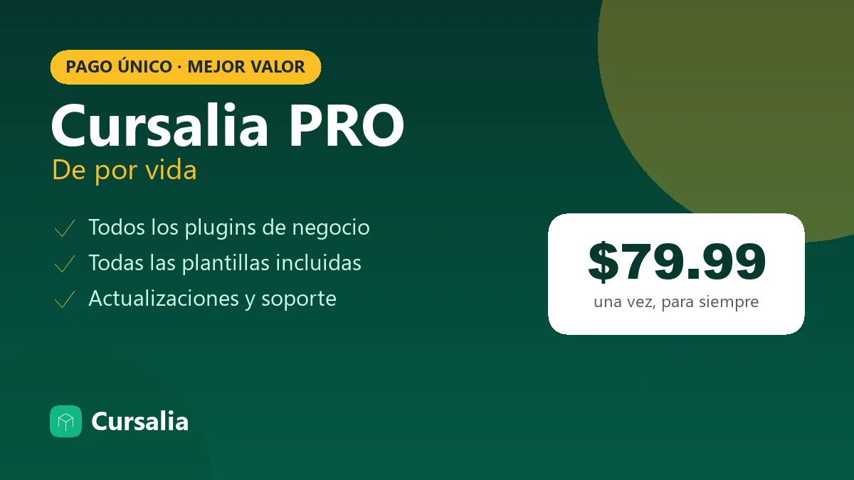 Cursalia PRO de por vida